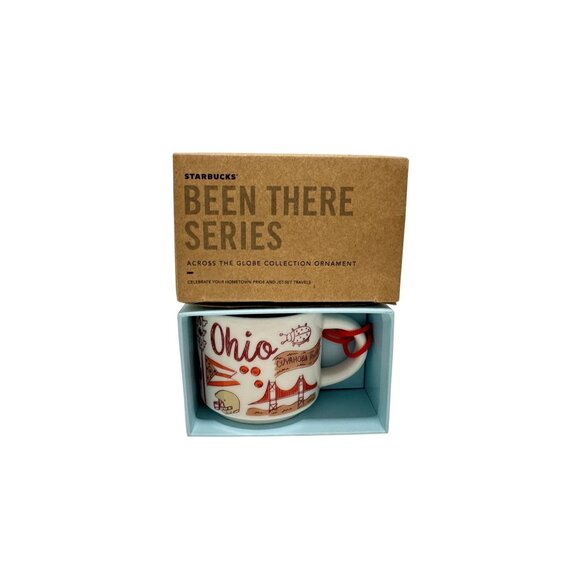 Starbucks OHIO Espresso 2 oz Mini Mug/Ornament Been There Series New - Picture 1 of 2